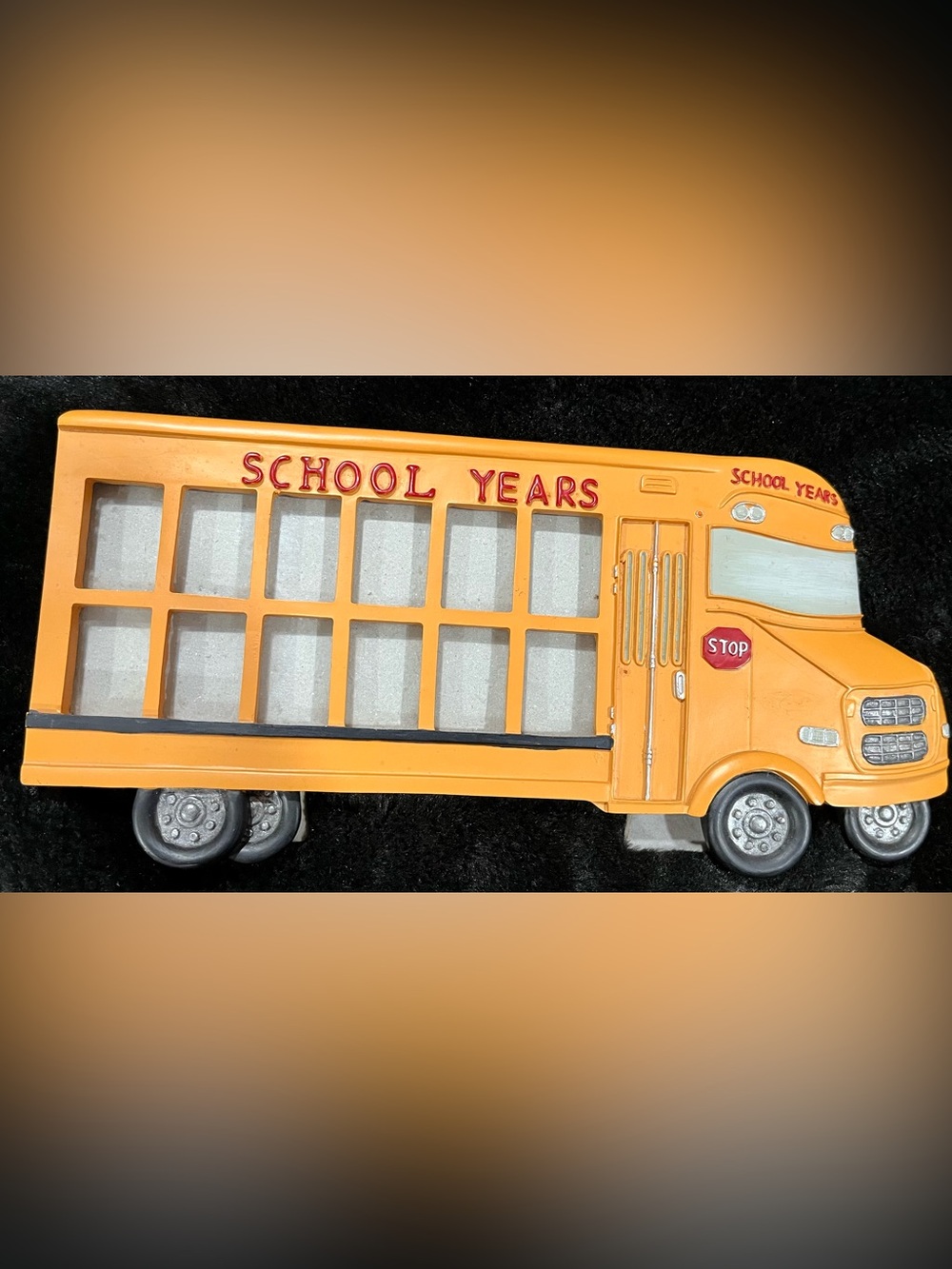Burton 12 year School Bus picture frame